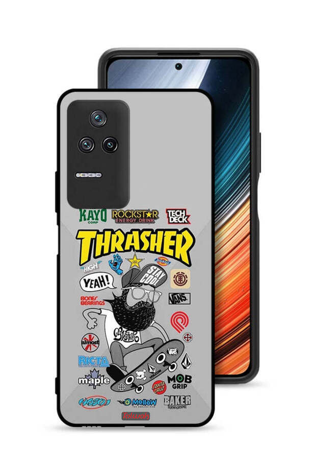 غطاء حماية لهاتف Xiaomi Poco F4 - ملصق Thrasher