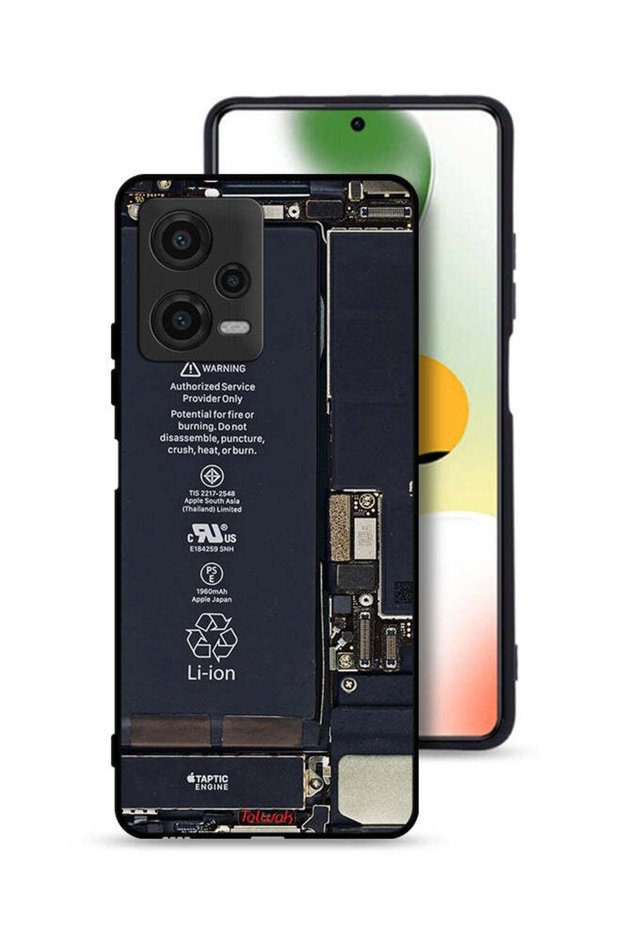 غطاء حماية لهاتف Xiaomi Poco X5 بنمط دائرة الهاتف
