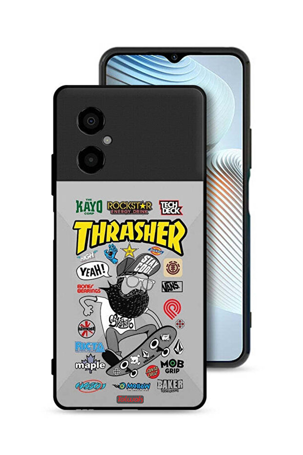 Xiaomi Poco M4 5G Protective Case Cover Thrasher Sticker