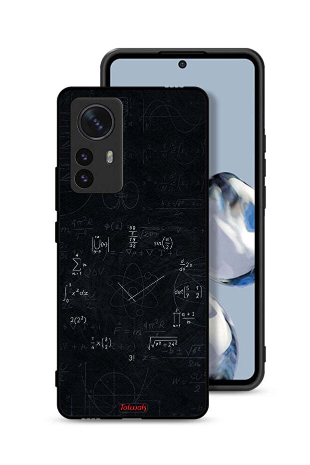 Xiaomi 12 Pro Protective Case Cover Maths Clock