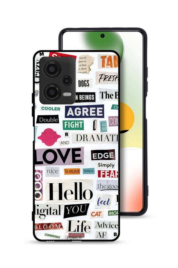 غطاء حماية لهاتف Xiaomi Poco X5 بملصقات اقتباسات قصيرة