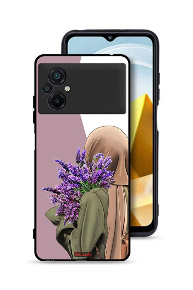 Xiaomi Poco M5 4G Protective Case Cover Holding Flower