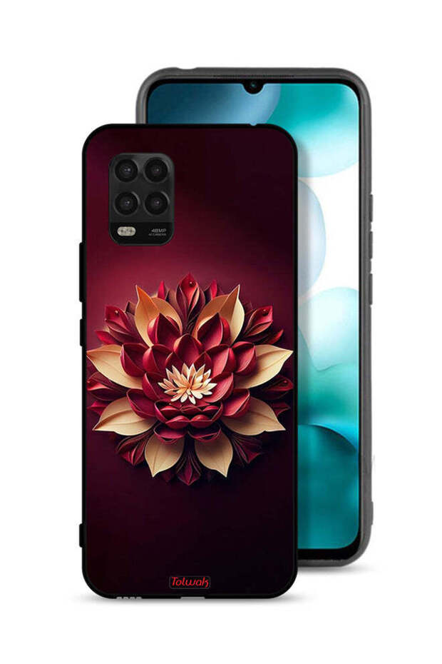 Xiaomi Mi 10 Lite 5G Protective Case Cover Flower Abstract Design