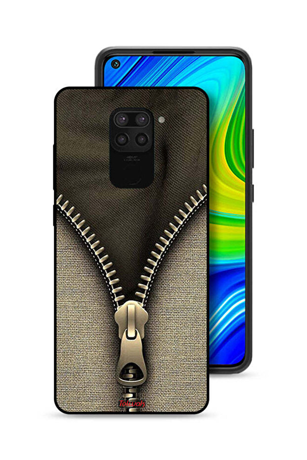 غطاء حماية بنمط سحاب لهاتف شاومي ريدمي نوت 9 - 1