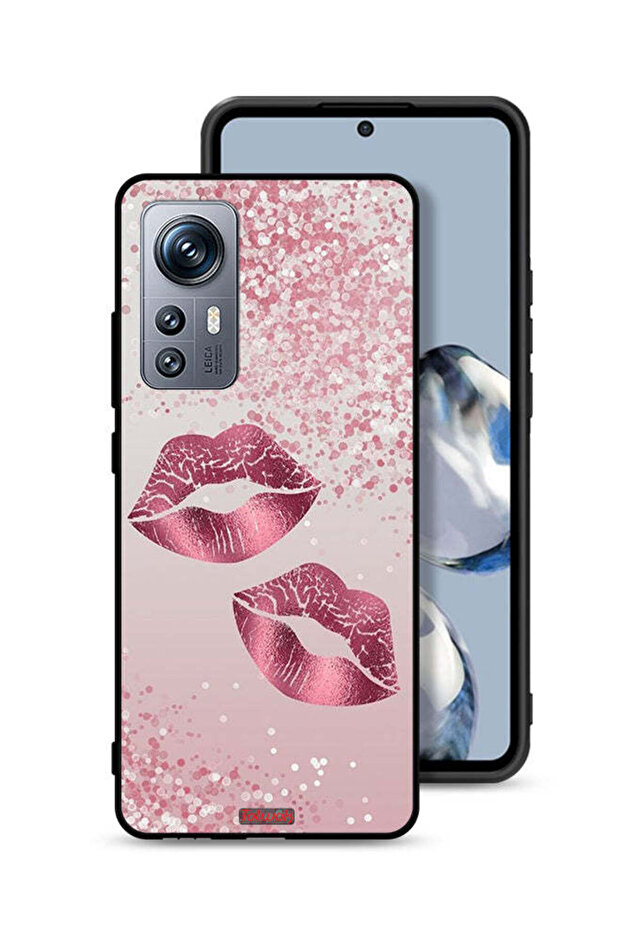 Xiaomi 12S Protective Case Cover Glitter Lips