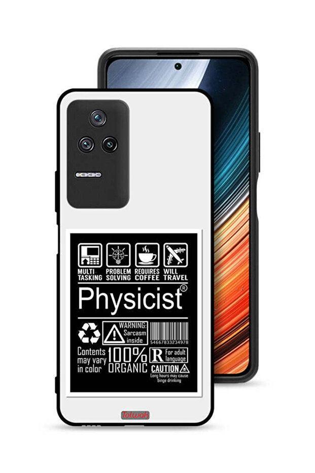 غطاء حماية لهاتف Xiaomi Redmi K50 بملصق فيزيائي