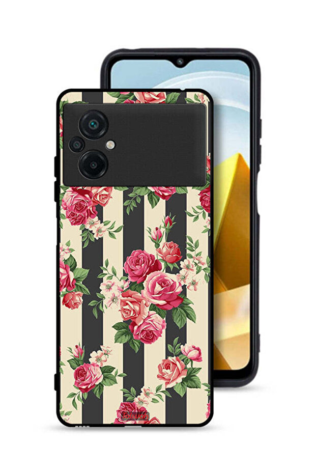 Xiaomi Poco M5 4G Protective Case Cover Roses Pattern