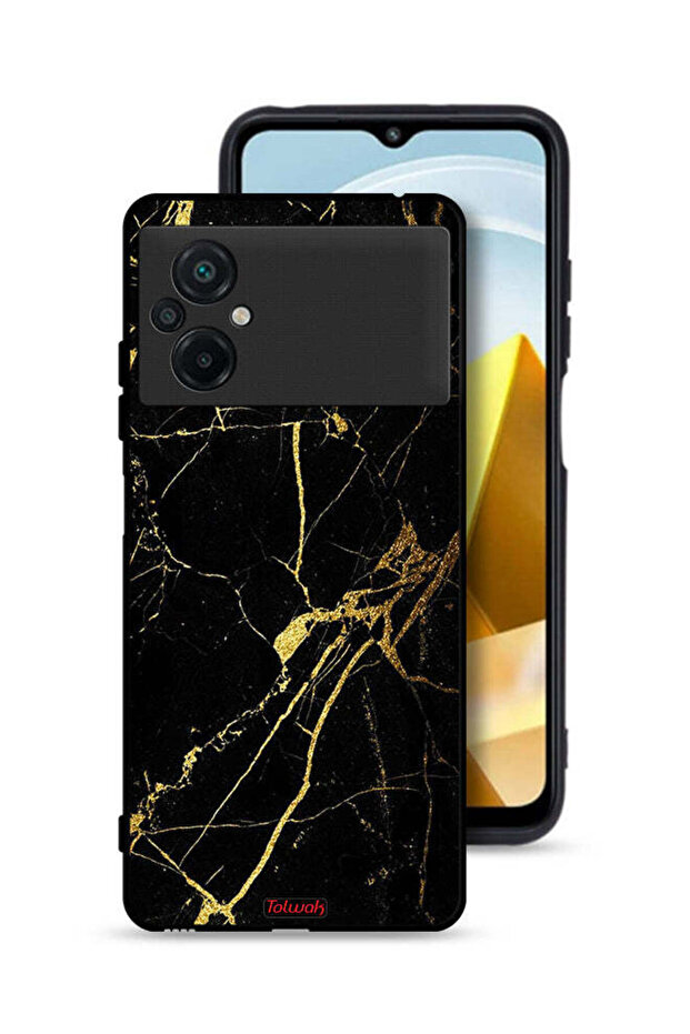 غطاء حماية لهاتف Xiaomi Poco M5 4G - رخامي متصدع