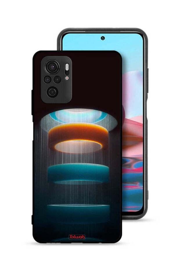 Xiaomi Redmi Note 10 4G Protective Case Cover Rings Art Pattern