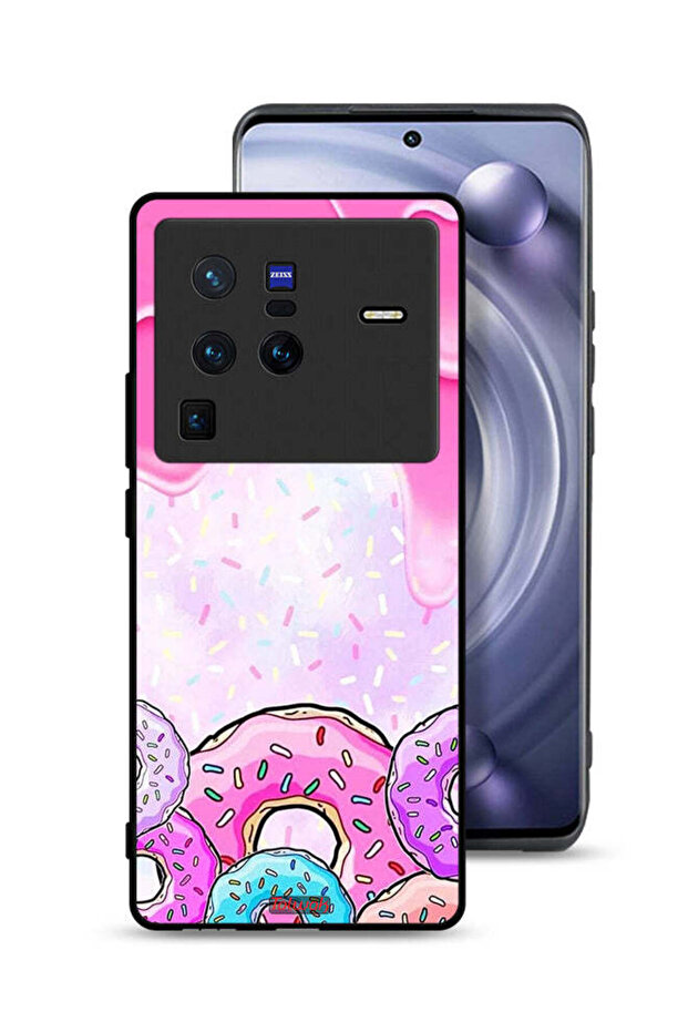 غطاء حماية لهاتف Vivo X80 Pro بألوان دونات