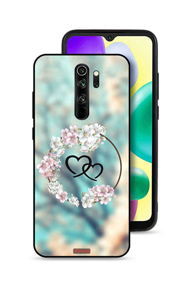 Xiaomi Redmi Note 8 Pro Protective Case Cover Hearts In Ring Art