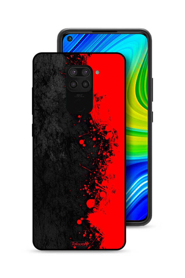 غطاء حماية لهاتف شاومي ريدمي نوت 9 بنمط تجريدي - 1