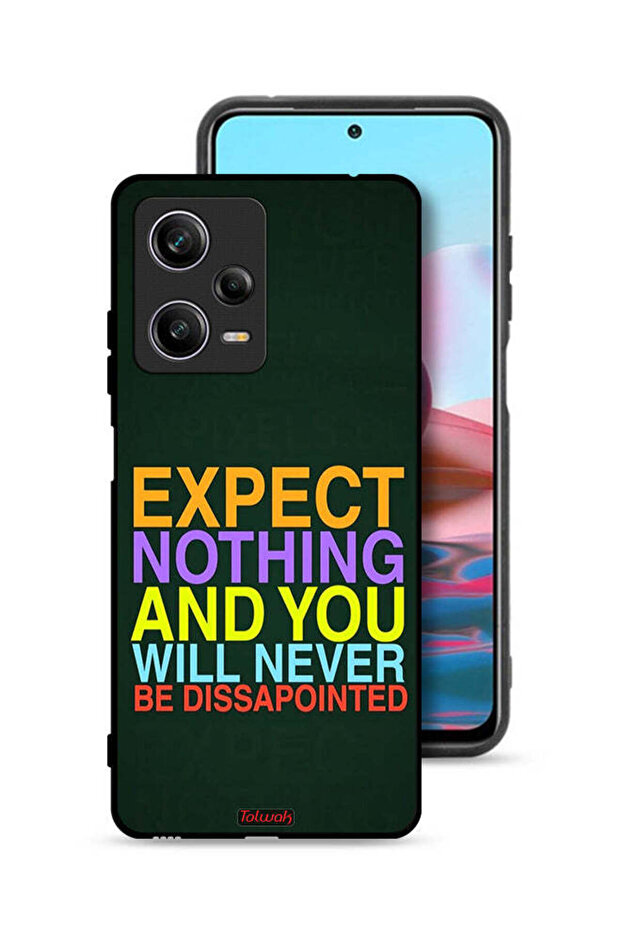 غطاء حماية لهاتف Xiaomi Redmi Note 12 Pro لا تتوقع شيئًا ولن تشعر بخيبة الأمل أبدًا