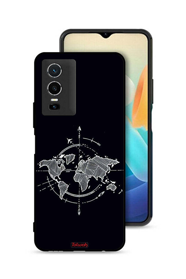 Vivo Y76 5G Protective Case Cover Compass Art