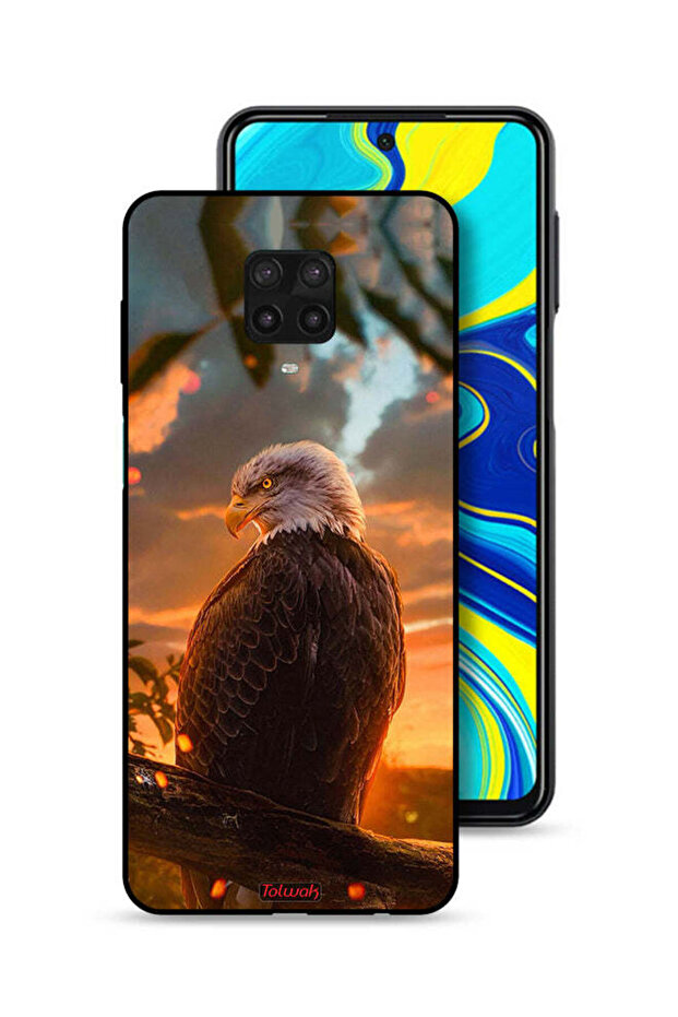 غطاء حماية لهاتف شاومي ريدمي نوت 9S بتصميم النسر - 1
