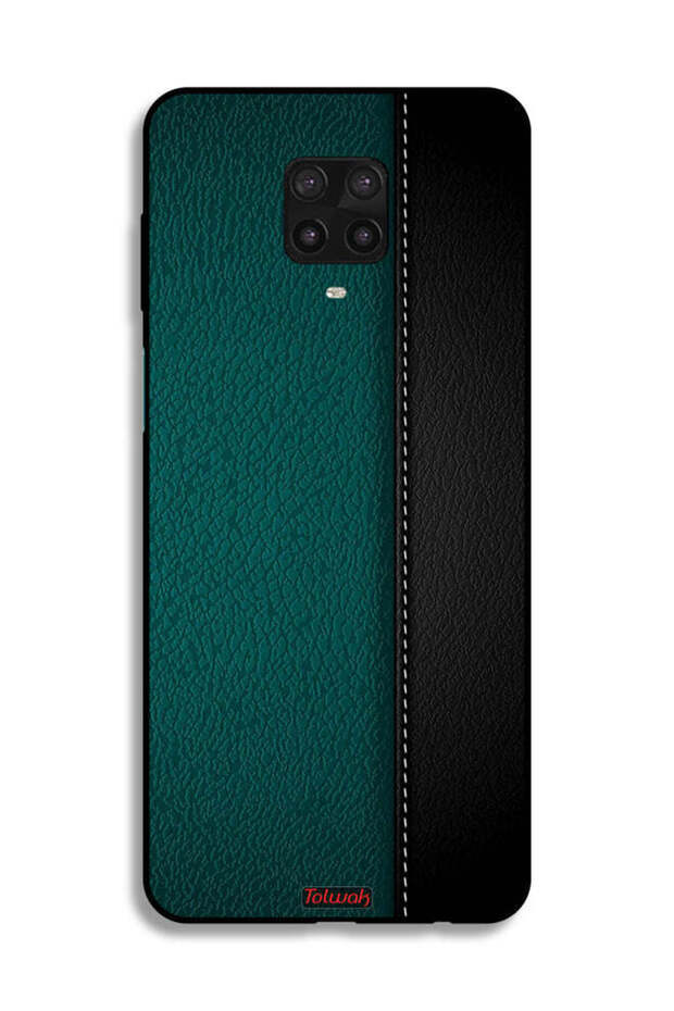 غطاء حماية جلدي بنقشة لهاتف شاومي ريدمي نوت 9S - 2