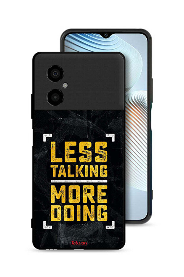 Xiaomi Poco M4 5G Protective Case Cover Less Talking More Doing