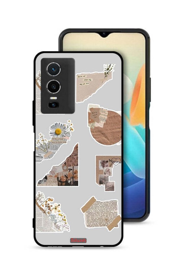 Vivo Y76 5G Protective Case Cover Pieces Of Paper Stickers
