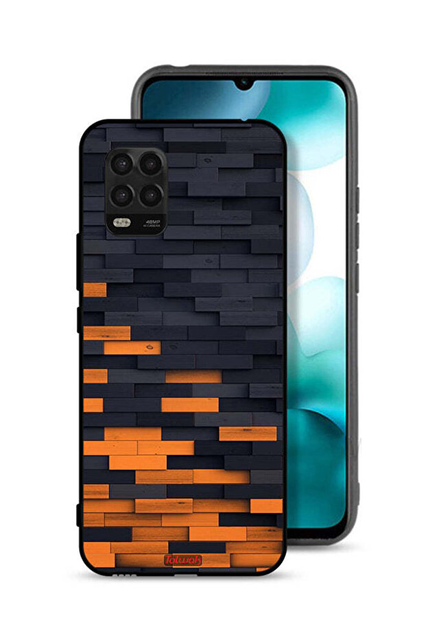 Xiaomi Mi 10 Lite 5G Protective Case Cover Wooden Wall