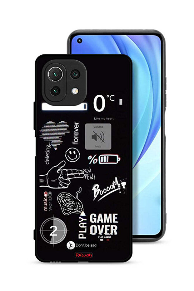 Xiaomi Mi 11 Lite Protective Case Cover Game Over Pew Pew