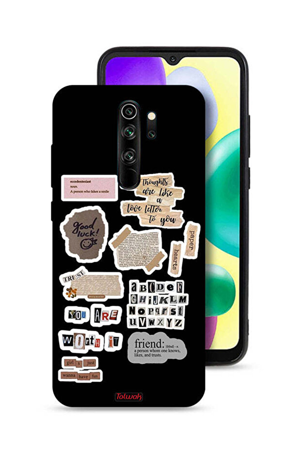 Xiaomi Redmi Note 8 Pro Protective Case Cover Good Luck Quotes Stickers