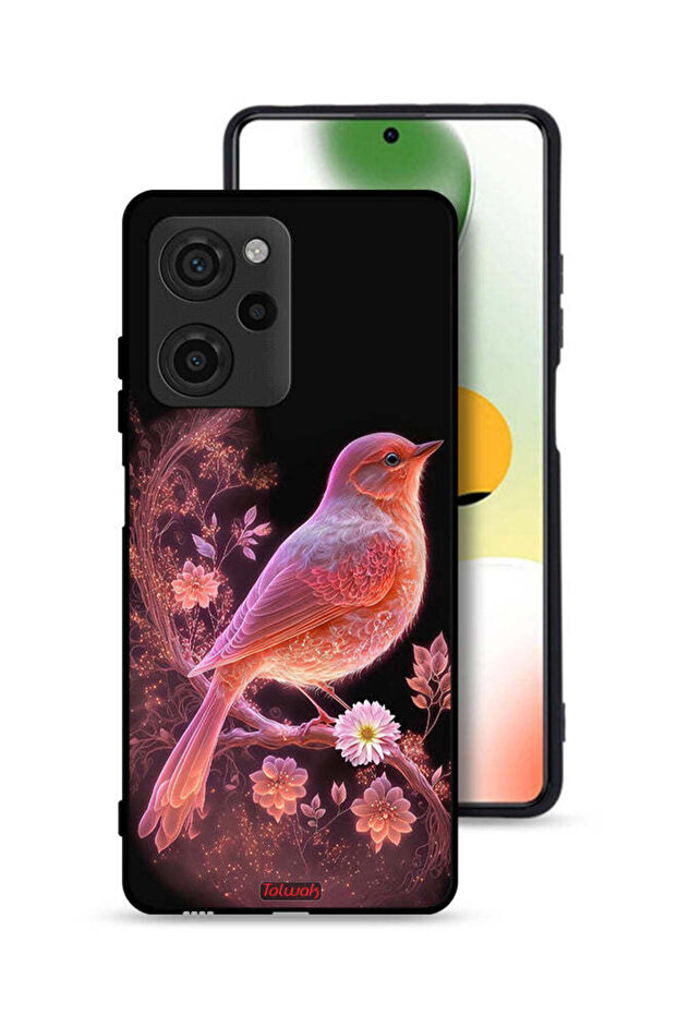 غطاء حماية لهاتف Xiaomi Poco X5 Pro بتصميم طائر لطيف