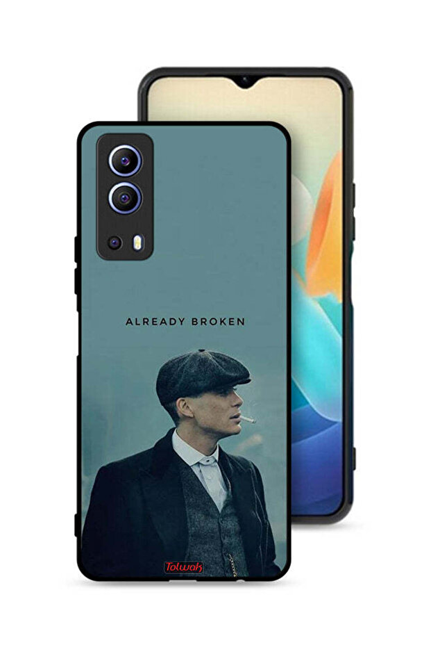 غطاء حماية لهاتف Vivo Y72 5G مكسور بالفعل