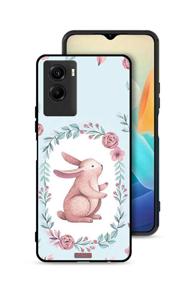 غطاء حماية لهاتف Vivo Y55s 5G (2021) بتصميم أرنب