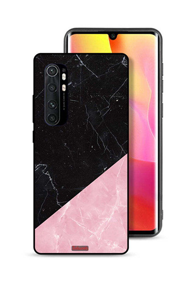 غطاء حماية لهاتف شاومي مي نوت 10 لايت بنمط رخامي - 1