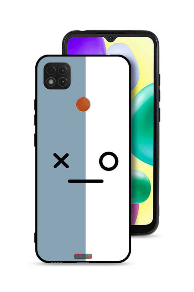 غطاء حماية لهاتف Xiaomi Redmi 9C بأيقونات الوجه