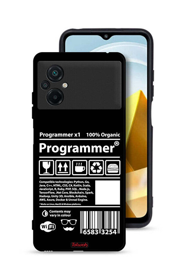 Xiaomi Poco M5 4G Protective Case Cover Programmer Sticker