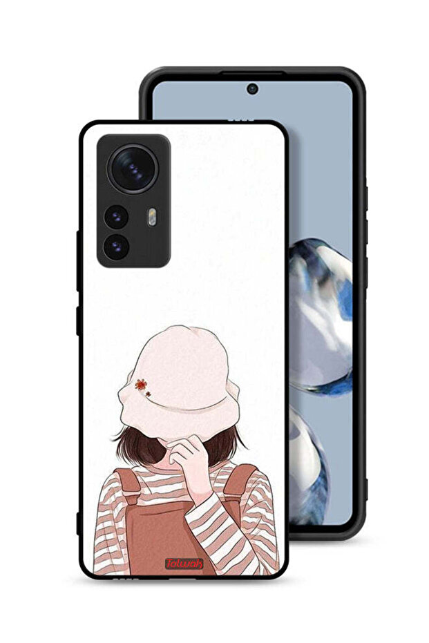 غطاء حماية لهاتف Xiaomi 12X يخفي الوجه بالقبعة