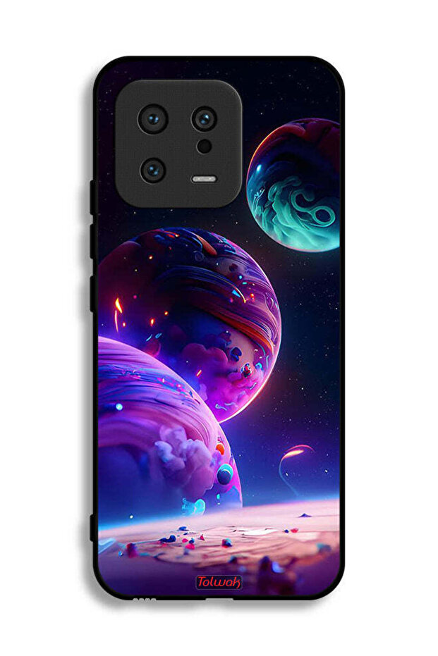 غطاء حماية لهاتف شاومي 13 بنمط كوكبي - 2