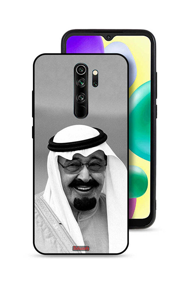 غطاء حماية لهاتف شاومي ريدمي نوت 8 برو صورة الملك عبدالله مبتسماً
