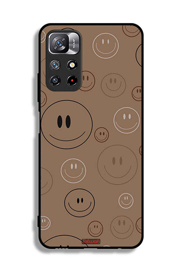 Xiaomi Redmi Note 11S Protective Case Cover Smiley Faces Pattern - 2