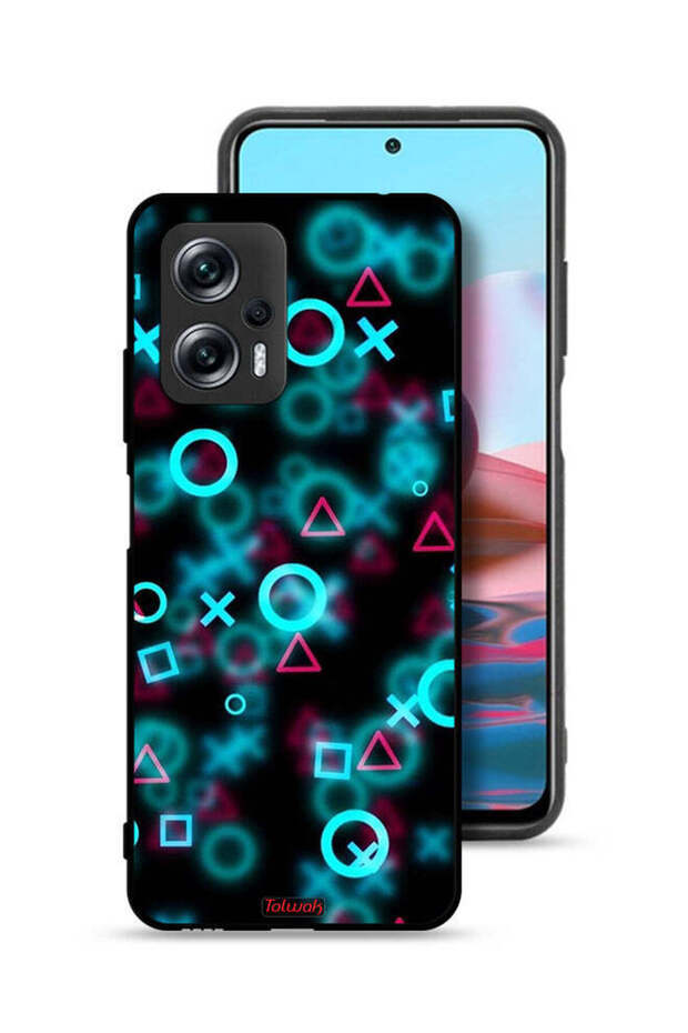 غطاء حماية لهاتف Xiaomi Poco X4 GT برسومات أيقونات لعبة الحبار الصغيرة