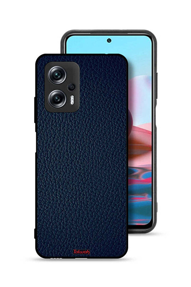 غطاء حماية جلدي بنمط لهاتف Xiaomi Poco X4 GT