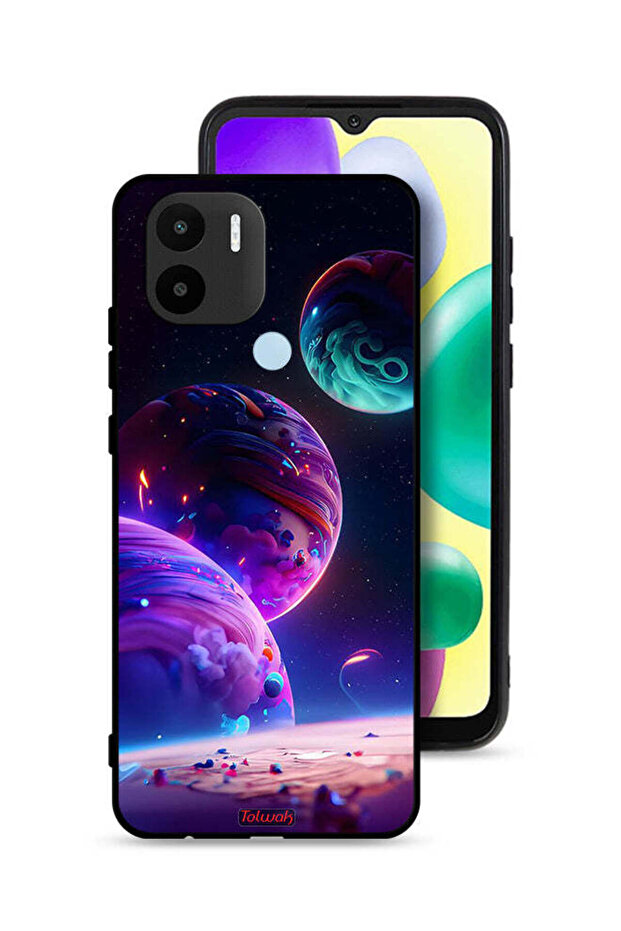 غطاء حماية لهاتف Xiaomi Redmi A1 Plus بنمط كوكبي