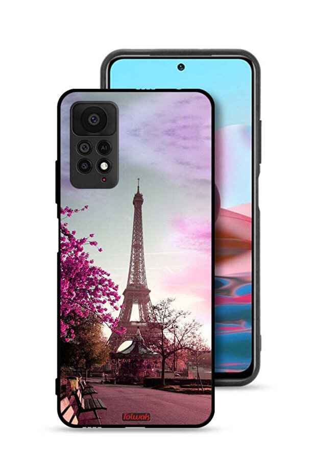 غطاء حماية لهاتف شاومي ريدمي نوت 11 برو 5G بتصميم برج إيفل