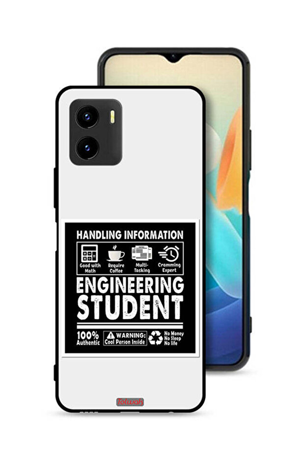 غطاء حماية لهاتف Vivo Y15s، ملصق طالب هندسة