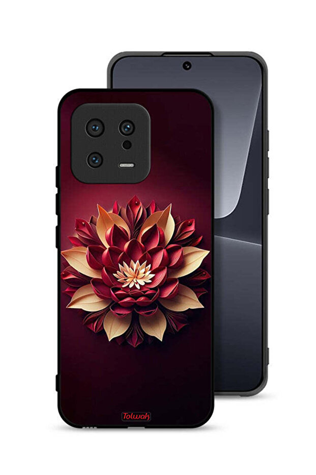 Xiaomi 13 Protective Case Cover Flower Abstract Design