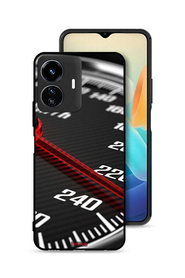 غطاء حماية لجهاز Vivo Y77e 5G مع عداد السرعة