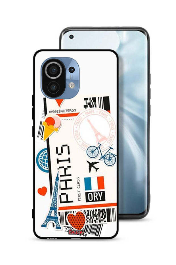 غطاء حماية لهاتف Xiaomi Mi 11 ملصق باريس