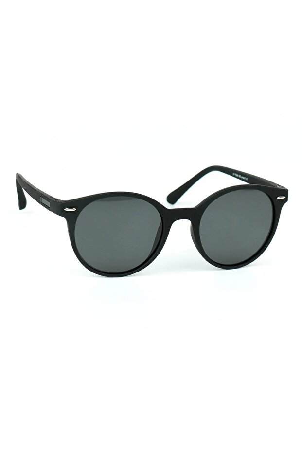 Round Oval Matte Black Polarized Glass Unisex Sunglasses Dc4027Black