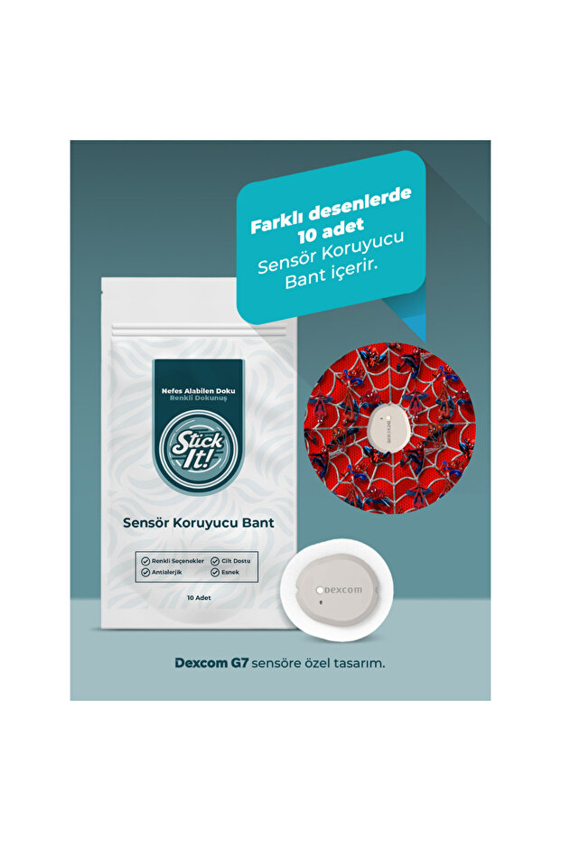 Dexcom G7 Sensör Koruyucu Bant – Spider - 1