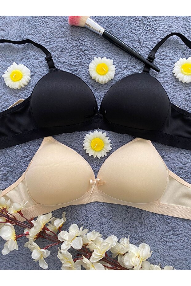 Pack of 2 Assortment Luxury Girls' Sponge Training Bras Essa02