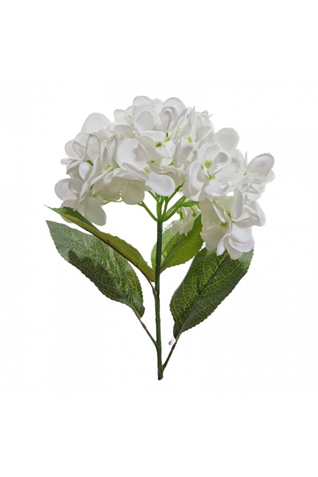 Artificial flower stem hydrangea, white, 85 cm - 3