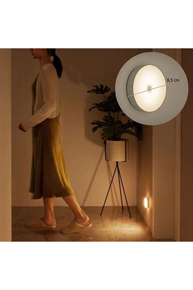 Sensörlü Mıknatıslı Yapışkanlı - Çekmece - Dolap Köşe Aydınlatıcı Kablosuz Şarjlı Led Spot Mutfak La - 5