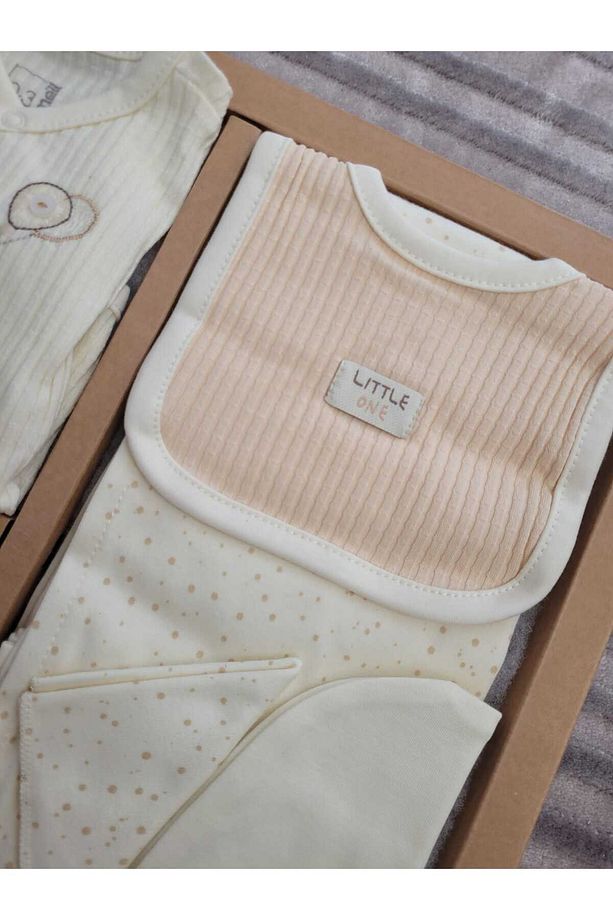 İncibaby Soft Colour Premium % 100 Pamuk 10'lu Erkek Bebek Hastane Çıkış Seti - 6