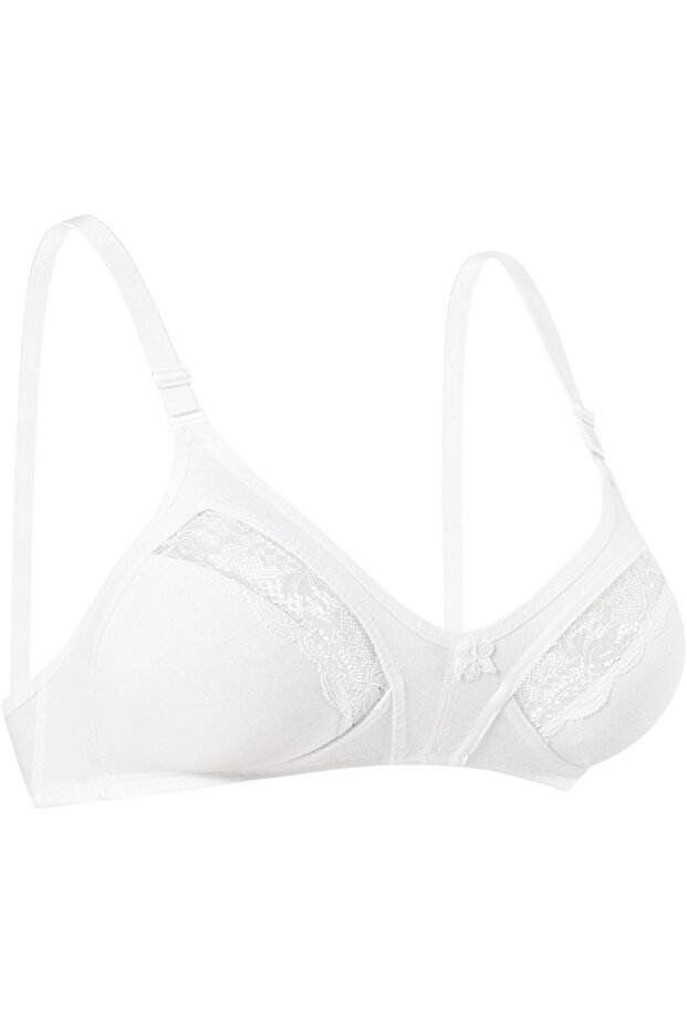Minimizer Cotton Combed Lace Interlining Gathering Bra Ebr1007 - 2